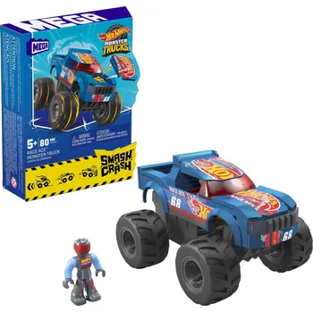 Mattel Mega Hot Wheels Monster Trucks: Smash & Crash - Race Ace Monster Truck (HMM49)