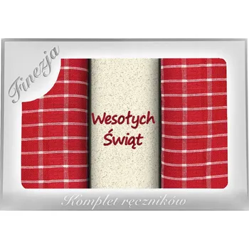 Utěrka Sada vánočních kuchyňských utěrek v krabičce