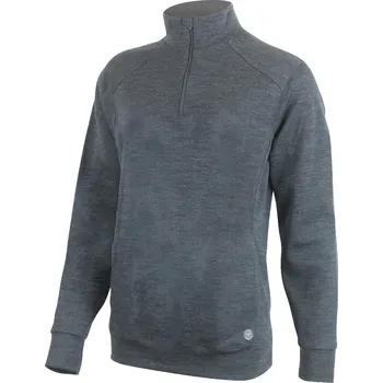 Dámská mikina AMIRA dámská merino mikina/svetr - Šedá 8160 / L / Šedá