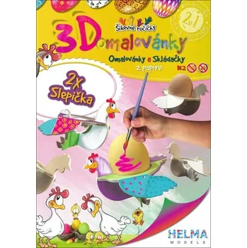 omalovánky 3D omalovánky Slepička