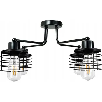 Lampa Wisząca Żyrandol DRON 4XE27 Závěsné svítidlo SPRĘŻYNA LOFT