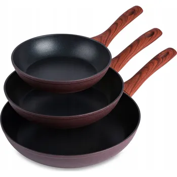 Pánev Sada pánví Topfann 3 kusy, stříbrné, s nepřilnavým povrchem, 20/24/28 cm