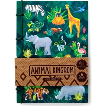 Zápisník Notes, sešit A5 z recyklovaného papíru, linkovaný, motiv Zvířecí říše
