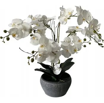 umělá květina UMĚLÁ ORCHIDEJ ORCHIDEJ V KVĚTINÁČKU UMĚLÁ VELKÁ ORCHIDEJ
