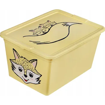 Úložný box BRANQ X Box Animal 48,5 x 36,0 cm - schránka na hračky s víkem