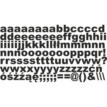 samolepka Samolepky Drukant Písmena 2 cm