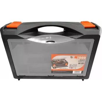 Přepravka na jídlo Plastový kufr na vrtačku s organizátorem Tood DC201 - 350x330x140mm, 1.052kg