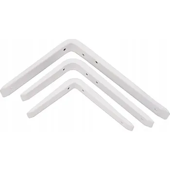 Úhloměr Úhelník pod poličku ZESÍLENÝ 140x200 BÍLÝ