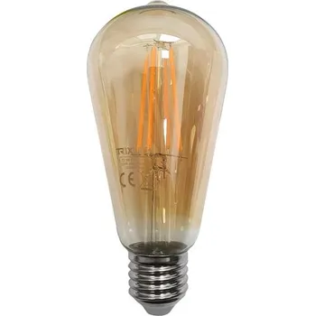 Žárovka Filament LED E27 8W bílá teplá TRIXLINE ST64