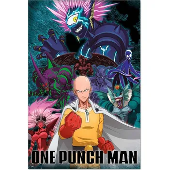 Obraz Plakát One Punch Man Saitama vs Villain bez rámu 61 x 91,5 cm