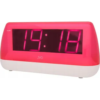 Budík Digitální budík JVD SB1823.1 růžový, napájení ze sítě