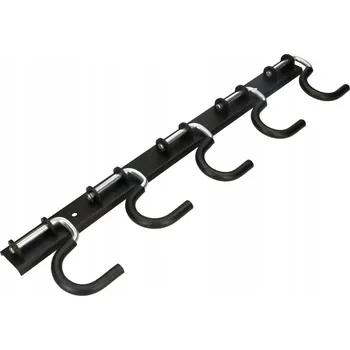 Věšák Závěsný držák mopu tyč na smeták nářadí hrábě kotarbau černá