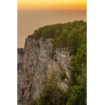 Obraz Plakát Krásný západ slunce z ostrova Capri bez rámu 20 x 30 cm