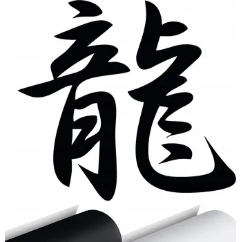 Samolepicí dekorace na vozidlo SAMOLEPKA na auto ČÍNSKÉ ZNAKY CHINA 14x15 cm