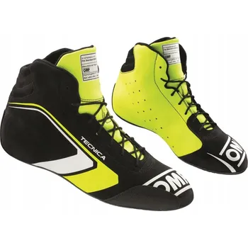 Moto obuv Boty OMP Tecnica s homologací FIA, černo-žluté, vel 39