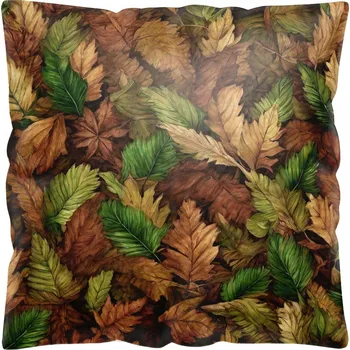Polštář POVLEČENÍ NA POLŠTÁŘ 40x40 cm VELUR DEKORATIVNÍ SAMETOVÉ PODZIMNÍ