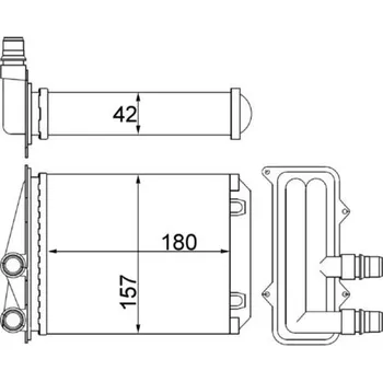 Výměník tepla, vnitřní vytápění MAHLE AH 246 000S