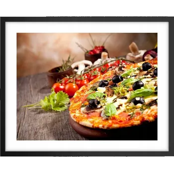 Obraz Foto obraz plakát na zeď v černém rámu 50x40 gastronomie do obýváku