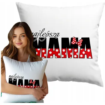 Polštář POLŠTÁŘ KE SVÁTEK MATEK MATEK S POTISKEM NEJLEPŠÍ DÁREK PRO MAMINKY 40 CM