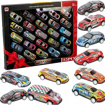 autíčko Sada autíčka autíčka 25 Ks velká sada autíček resoraků