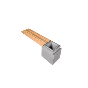 Zahradní lavice DITON Lavice ORU Lavice Oru s květináčem přírodní - prodlužovací set