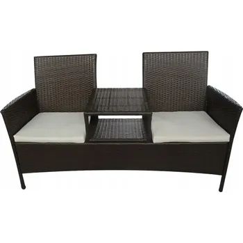 Zahradní lavice Lavička s opěradlem plast 152 x 62 cm