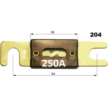 Autopojistky Pojistka ANL 250A kontakty 90st.