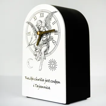 Hodiny Stolní hodiny Gacek Zegary černé 10 cm