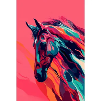 Plakát Plakát Vítr ve hřívě - plakát bez rámu 61 x 90,5 cm