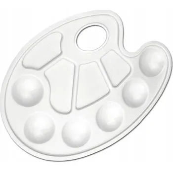 Paleta na barvy Plastová malířská paleta Loveart 17 x 24 cm bílá