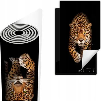 Obraz VINYLOVÁ OCHRANNÁ PODLOŽKA POD INDUKCI ROZKLÁDACÍ 30x52 Černý panter