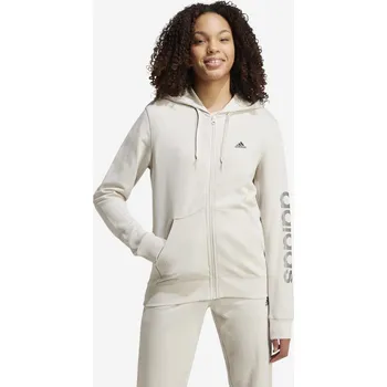 Dámská mikina ADIDAS Dámská fitness mikina s kapucí na zip ADIDAS L BÉŽOVÁ