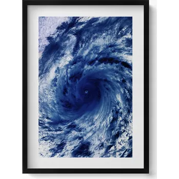 Obraz Dekorativní obraz v rámu do obýváku Fotografie NASA - vír mraků z vesmíru 50x70 cm