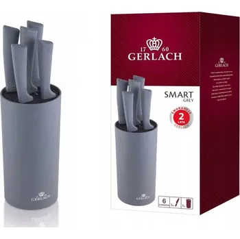 Kuchyňský nůž Sada nožů v bloku Gerlach Smart grey 5 ks