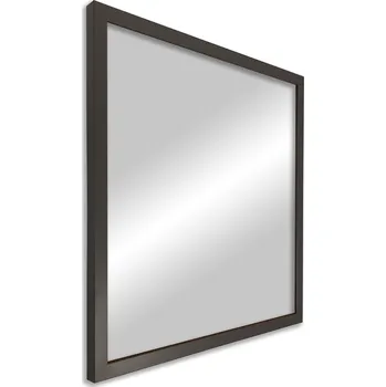 Zrcadlo Zrcadlo v rámu 90x90 moderní úzký rám šedý