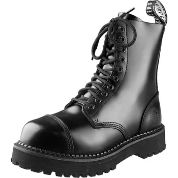 Pánská zimní obuv boty kožené unisex - BULLDOG CS BLACK - GRINDERS - BUL-CS-BLA - 40