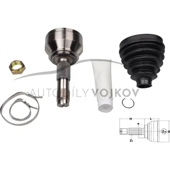 Poloosa kola Homokinetický kloub hnací hřídele Citroen Jumper 2006-