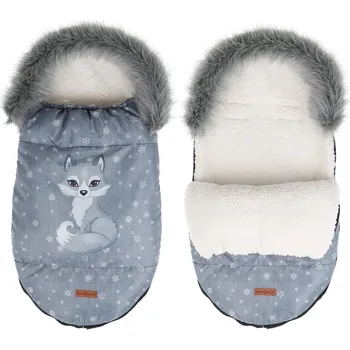 Fusak do kočárku, saní, korbičky zateplený s prémiovou kožešinou BabyMam