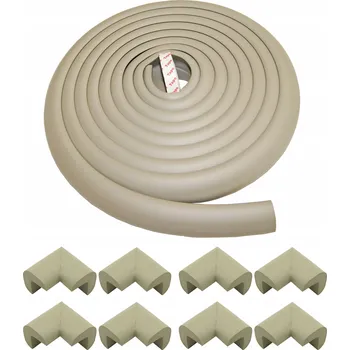 Obraz PĚNOVÁ OCHRANNÁ PÁSKA NA HRANY ROHY 5 metrů šedá + 8 rohovníků