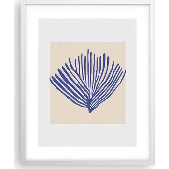 Obraz Obraz plakát v bílém rámu 40x50 korál foto plakáty do obýváku