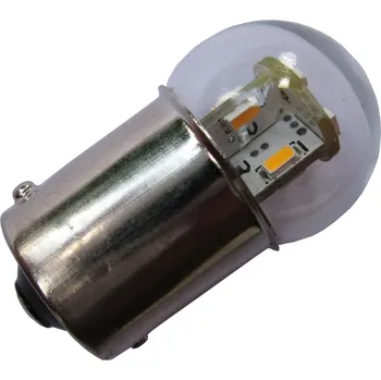 Autožárovka LED žárovka bílá 6000K BA15S R5W R10W 12V DC 5W/10W poziční