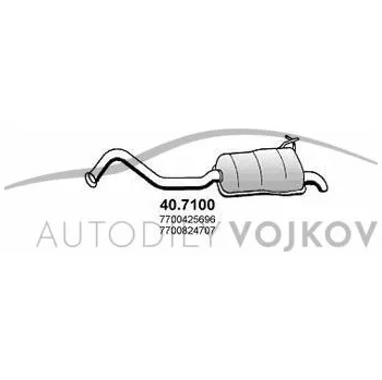 Zadní díl výfuku Zadní díl výfuku Renault Laguna 1998 - 2001 1.8 16V - F4P