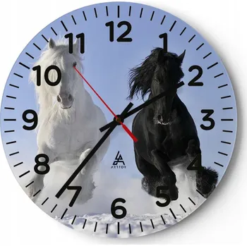 Hodiny Kuchyňské nástěnné hodiny 30x30 Zvířata Moderní skleněné hodiny Obývací pokoj Tiché