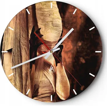 Hodiny Nástěnné hodiny do kuchyně 30x30 Divadlo Skleněné hodiny do obýváku Loft Tiché