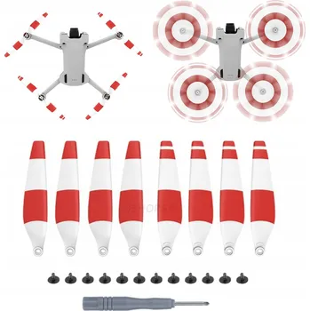 Dron Vrtule pro dron DJI Mini 3 PRO sunnylife Červené