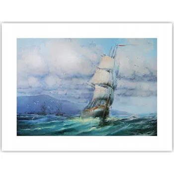 Obraz Obraz plakát do obýváku ložnice 40x30 plachetnice foto na zeď bez rámu