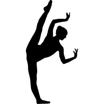 Samolepící dekorace Samolepka na stěnu SPORT Baletka tanečnice 50 cm