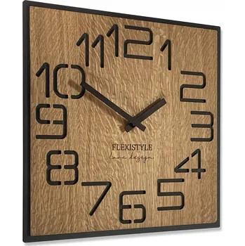 Hodiny Nástěnné hodiny FLEXISTYLE hnědé 40 cm