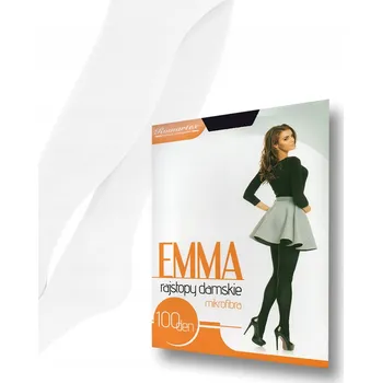 Dámské punčochy Hladké Punčocháče Romartex EMMA 100 DEN bílé, velikost 4