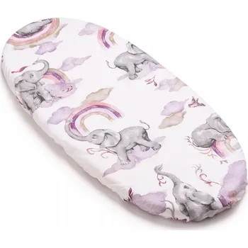 Prostěradlo Prostěradlo do korbičky kočárku kolébky s gumou bavlněné